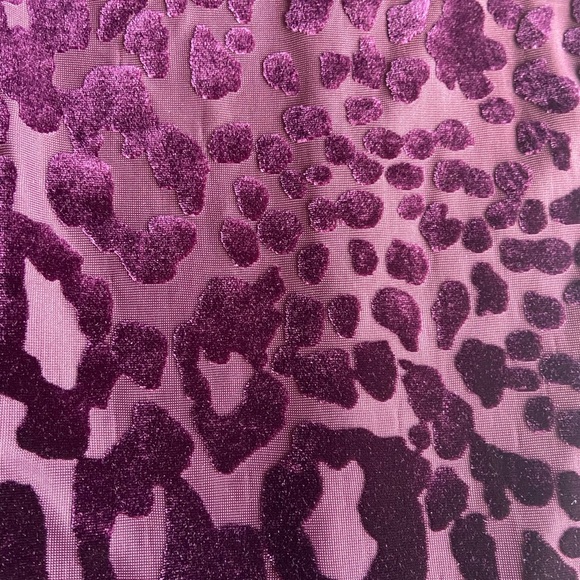 Cache Leopard Velvet Burnout Bodycon Sheath Dress Sz 6 Witchy Whimsigoth - Picture 10 of 11